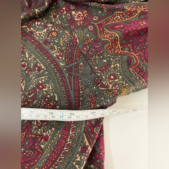 Vintage Womens Size 14 Button Up Paisley Print Shirt Mister Leonard Shoulder Pad - Picture 7 of 9